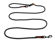 Non-Stop Dogwear Rock adjustable leash Black 2.3m