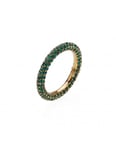 Bud to Rose Ring Lola crystal green/gold -