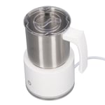 (White)Electric Milk Frother Detachable Quiet Automatic Hot Cold Milk Foamer New