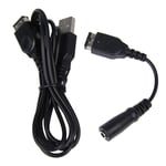 Charger Cable And 3.5MM Headphone Earphone Jack Adapter Cord Cable For  Gameboy