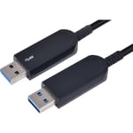 Fuj:tech USB A 3.2 Gen1 AOC -kaapeli, 10m