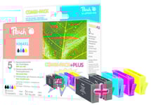 Peach Combi-Pack - 4-Pack - Svart, Gul, Cyan, Magenta - Kompatibel - Återanvänd - Bläckpatron (Alternativ För: Hp 364Xl) - För Hp Deskjet 35Xx  Photosmart 55Xx, 55Xx B111, 65Xx, 7510 C311, 7520, Wireless B110