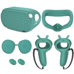 For Meta  Quest2 Silicone Host  Case 5-Piece Set Non- and -Drop VR3751
