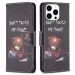 iPhone 15 Pro cover med print - Don`t Touch My Phone, Bjørn