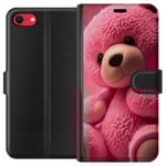 Apple iPhone 16e Plånboksfodral Björn Rosa