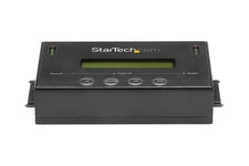 StarTech.com 1:1 Hard Drive Duplicator and Eraser for 2.5" & 3.5" SATA HDD SSD - LCD & RS-232 - 14GBpm Duplication Speed - Cloner & Wiper (SATDUP11) - harddisk-duplikator