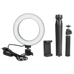 16cm LED Dimmable LED Video Ring Light Camera Lamp Kit With Desktop Tripod M MPF