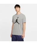 Nike Mens Air Jordan Jumpman SS T Shirt In Grey Cotton - Size Large