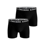 Björn Borg 2P CORE SHORTS SOLID BLACK, SVART, S, HERR