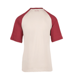 Logan Oversized T-Shirt, Beige/Red