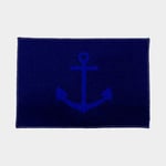 Moory Båtmatta Ankare Navy Blue, rektangel, 60 x 40 cm