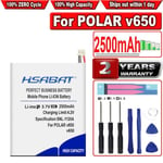 pour POLAR V650-HSABAT Batterie pour POLAR Mturquoise M400 Mfemale V650 GPS, Montre de dehors, Accumulateur R