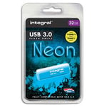 Integral Clé USB 3.0 Néon - 32 Go bleu