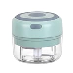 Fikujap Electric Garlic Chopper, Portable Food Slicer And Chopper with USB Charging,Kitchen Mini Blender Food Processor for Meat Chili Pepper Vegetable Nuts, Baby Food Maker(100ML),Green