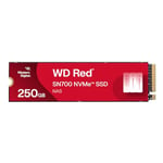 WD Red SN700 250GB NVMe SSD for NAS devices, with robust system responsiveness and exceptional I/O performance