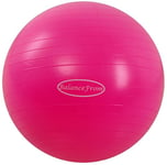 Signature Fitness Ballon d'exercice Anti-éclatement et antidérapant pour Yoga, Fitness, Accouchement avec Pompe Rapide, capacité de 0,9 kg, Rose, 45,7 cm, S