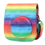 Anter Protective Case Compatible with Fujifilm Instax Mini 11 Instant Film Camera with Removable Strap - Rainbow