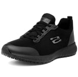 New Skechers Relaxed Fit Slip Resistant Work Trainers 77222EC/Squad SR Size UK 8