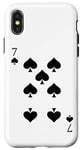 iPhone X/XS Seven of Spades - Funny Easy Halloween Costumes Front & Back Case