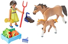 Playmobil 70122 DreamWorks Spirit Pru with Horse and Foal, Fun Imaginative Role-Play, PlaySets Suitable for Children Ages 4+