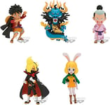 Banpresto- Lot de 12 Figurines World Collectable Wanokuni Onigashima 3 One Piece 7 cm Surtido, 144222