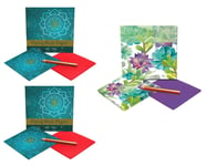 Flying Wish Paper Combo Pack, 2 x Golden Om + 1 x Cactus Green, Mini Kit Combos, Write it, Light it, Watch it Fly - (3 x Mini Sets) - 5" x 5" Each