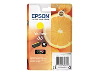 Epson EPSON bläckpatron 33 original gul 4,5 ml, art. C13T33444012 - Passar till Expression Premium XP-900, XP-830, XP-645, XP-640 Series, XP-640, XP-635, XP-630 XP-630, XP-540, XP-530, XP-7100, XP-530