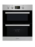 Indesit Aria Idu6340Ix Built-Under Double Electric Oven - Stainless Steel - Oven Only