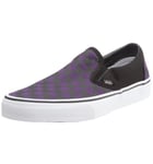 Vans Classic Slip On, Baskets mode mixte adulte - damier violet, rose et blanc/violet/blanc, 36 EU