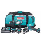 MAKITA DLX3035T BL COMBOKIT DDF480-DTW281-DGA504 18V 2X5,0Ah LADER OG BAG