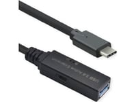 Roline Roline Kabel Usb 3.2 Gen 1 Active Repeater, Typ A - C, Czarny, 10 M