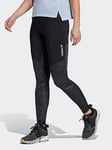 adidas Terrex Agravic Trail Running Leggings - Grey, Grey, Size 18, Women