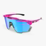 Scicon Aeroshade Kunken cykelglasögon rosa fluo/multimirror blå