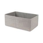 Compactor - Boîte de Rangement en Tissu Oxford Gris Taille M 42 x 26 x H.16.5 cm