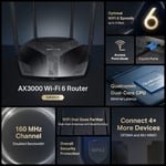 Mercusys 40 Mbps (5 GHz) + 574 Mbps (.4 GHz),80.11ax/ac/a/b/g/n , 1Ã— Gigabit WA