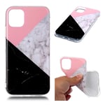 Apple Marble iPhone 11 skal - Rosa / vit svart Flerfärgad