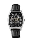 Ingersoll 1892 The California Automatic Mens Watch with Black Dial and Black Leather Strap - I14202, Black, Men