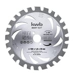kwb Easy Cut Lame de scie circulaire AKKU-TOP, 586138 (à mises rapportées en métal dur, pas de denture asymétrique, denture alternée spéciale), 184 x 20