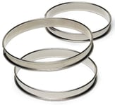 Gobel 834940 Cercle à Tarte Haut Inox Bords roulés 10 cm, Argent