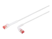 Lanview Flex-Angle - Patch-Kabel - Rj-45 (Hane) Till Rj-45 (Hane) - 5 M - 3.6 Mm - U/Ftp - Cat 6A - Hakfri - Vit