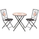 Bistroset Trädgårdsmöbler Mosaik Kaffe