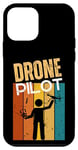 iPhone 12 mini Drone Pilot Quadcopter Vintage Retro Funny Drone Pilot Case