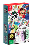 Mario Super Party + Pastel Purple / Green Joy-Con Controller (Switch)