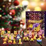2023 Juldocka Dekoration Adventskalender Jul 24 Dagars Nedräkning Överraskning Blind Box Present till Barn Vuxna (Slumpmässiga Dockor)