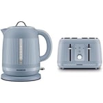 Kenwood Dawn Electric Kettle With Kenwood Dawn Toaster, 4 Slot Toaster