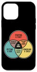 Coque pour iPhone 12 mini Diagrammes drôles de Venn - Start Fight Pet Chien et Console Enfant