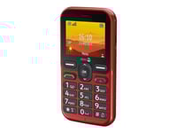 Doro Leva L10 - 4G Funktionstelefon - Ram 64 Mb / Internminne 128 Mb - Microsd Slot - Lcd Display (Tft) - 320 X 240 Pixlar (60 Hz) - Rear Camera 2 Mp - Röd
