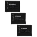 EXTENSILO 3x Batteries compatible avec Nikon Coolpix S3100, S2750, S2900, S2800, S2700, S32 appareil photo, reflex numérique (700mAh, 3,7V, Li-ion)