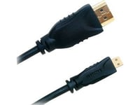 Joujye Hdmi-Kabel 1.4 1 Kontakt A/D Guldpläterad 1,0 M Högdensitets Trippelskärmning Hdcp-Kompatibel Svart (Avc 105-1.0)