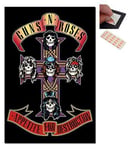 Bundle - 2 Items - Guns N Roses Appetite For Destruction Poster - 91.5 x 61cms (36 x 24 Inches) and a Set of 4 Repositionable Adhesive Pads For Easy Wall Fixing
